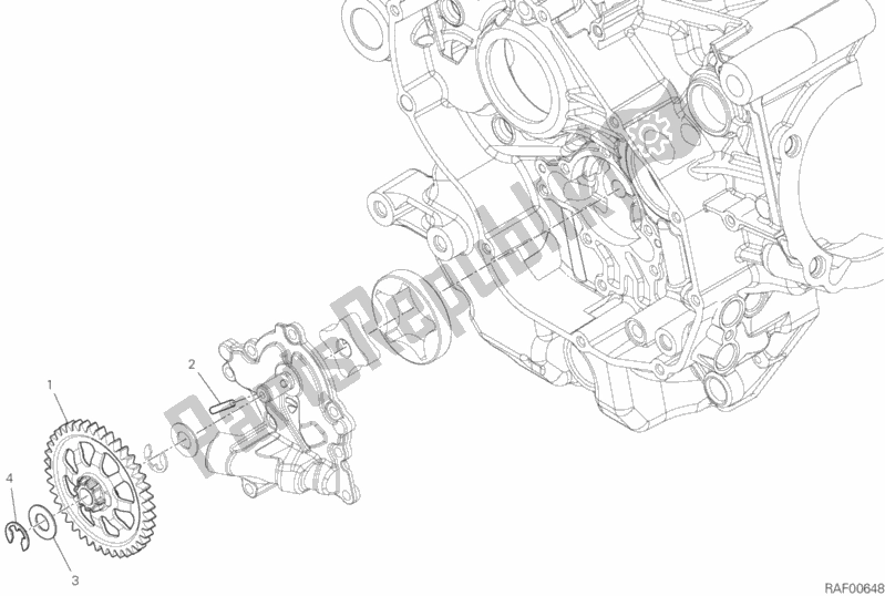 Todas las partes para Bomba De Aceite - Filtro de Ducati Multistrada 950 Thailand 2020